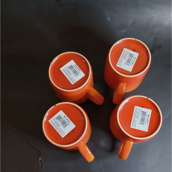 🆕🍵Le Creuset Second Choix Stoneware Mugs, Set of 4 - Picture 4 of 4